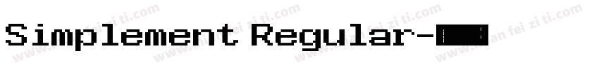 Simplement Regular字体转换